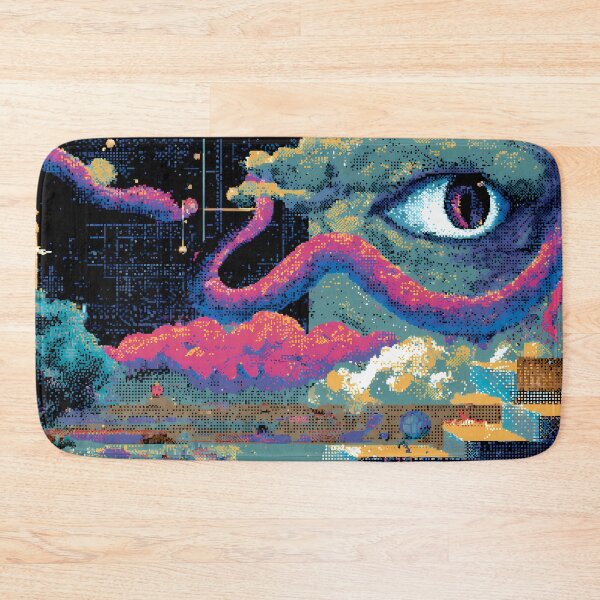 Item preview, Surreal Moon Retro Pixel Art 8Bit Illustration Aesthetic Landscapes  designed and sold by ART ATTACK ZONE.
