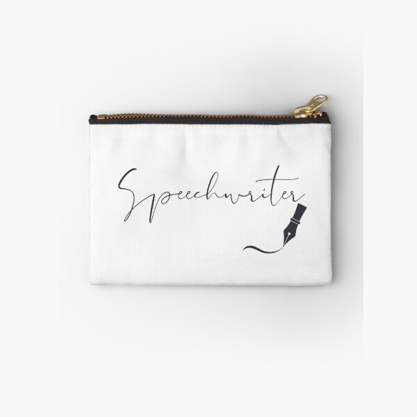 Item preview, Speechwriter Typography – Elegant Script with Fountain Pen Design designed and sold by PKDWriterMerch.