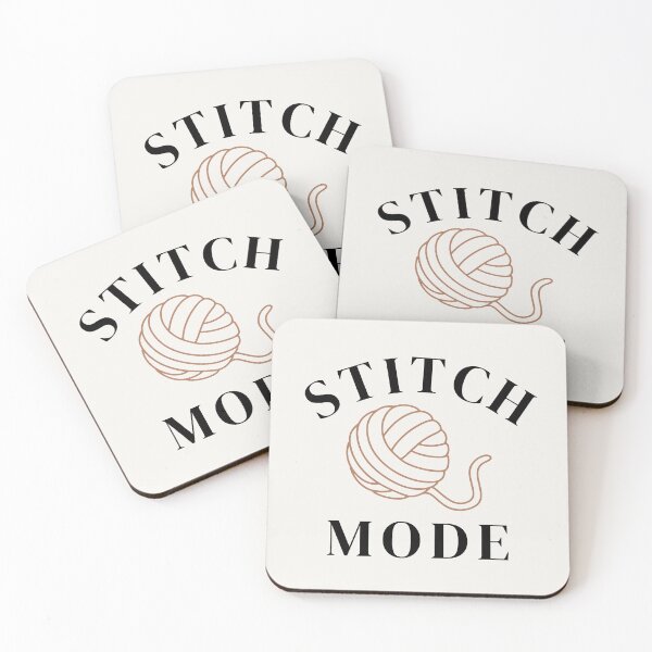 Item preview, Stitch Mode  - Cosy Crochet & Knitting Text Design designed and sold by SipAndStitchCo.