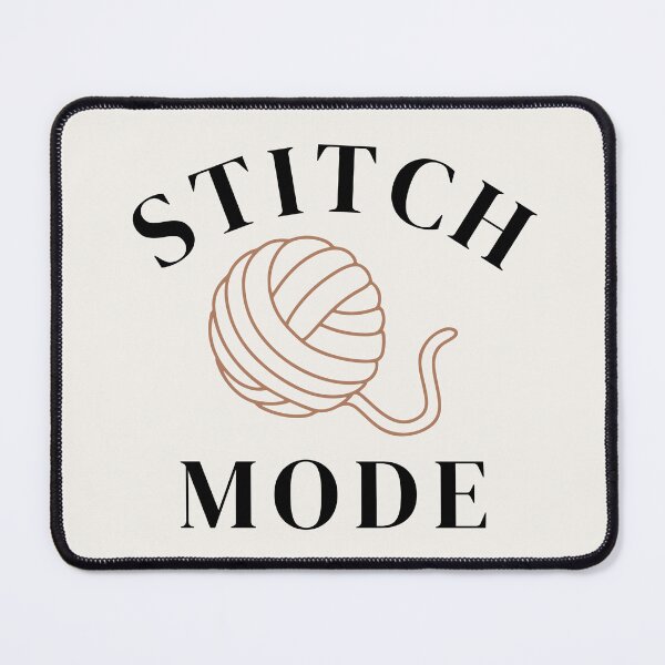 Item preview, Stitch Mode - Cosy Crochet & Knitting Text Design designed and sold by SipAndStitchCo.
