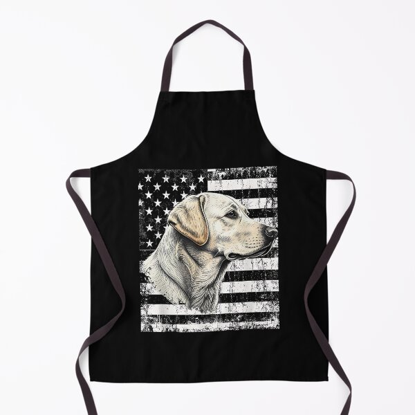 Item preview, Patriotic USA Flag Yellow Labrador Distressed Retro Design designed and sold by Goleon12.