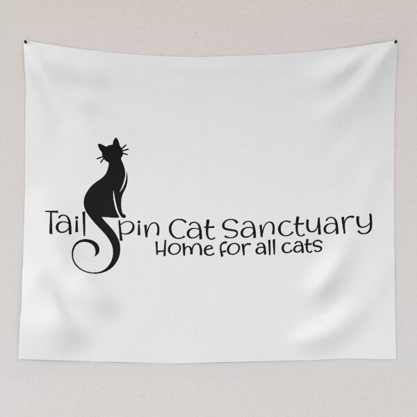 Item preview, Tailspin Cat Sanctuary full logo in black designed and sold by Miscelenious.