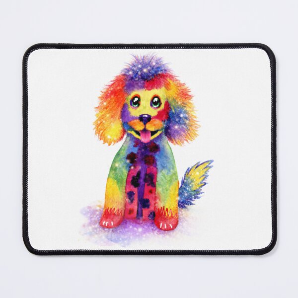 Item preview, Dazzling Dog - A joyful pup bursting with colour, sparkle and personality designed and sold by LKBMCreative.