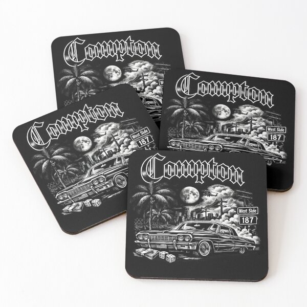 Item preview, Compton 90s Lowrider Vibes – Black & White designed and sold by EmesWorks.