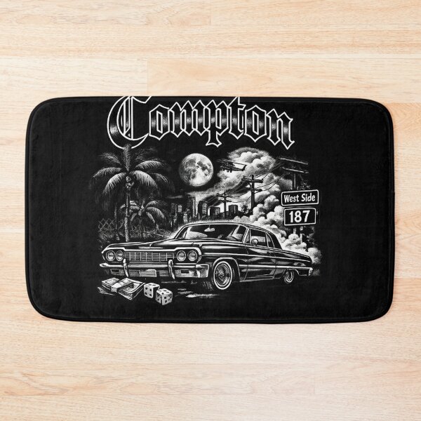 Item preview, Compton 90s Lowrider Vibes – Black & White designed and sold by EmesWorks.
