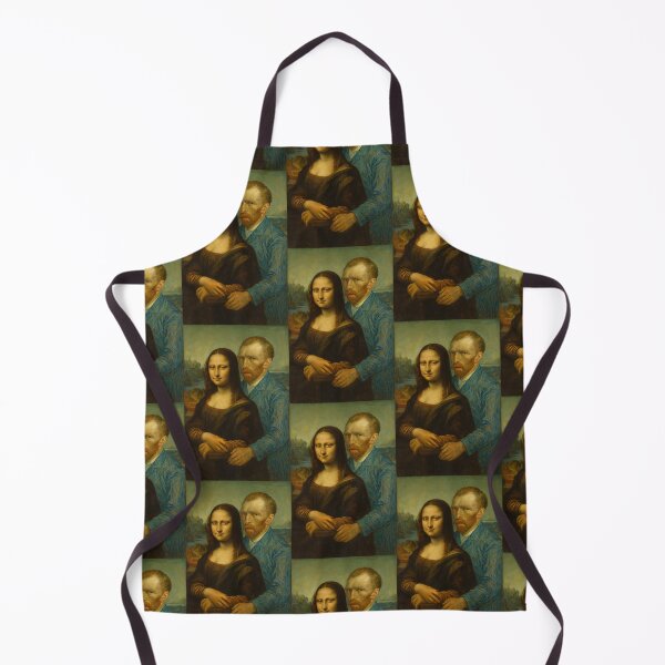 Item preview, Mona Lisa and Vincent van Gogh Fine Art Parody Portrait designed and sold by TeeARTHY.