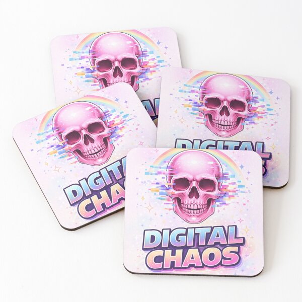 Item preview, Didgital chaos skull designed and sold by MoosElkPL.