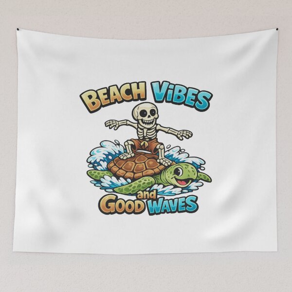 Item preview, Beach Vibes and Good Waves designed and sold by LuveraxArt.