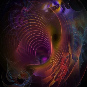 Artwork thumbnail, Vibrant Abstract Motion - Ripples In Time (Rectangular Version) by studiobprints