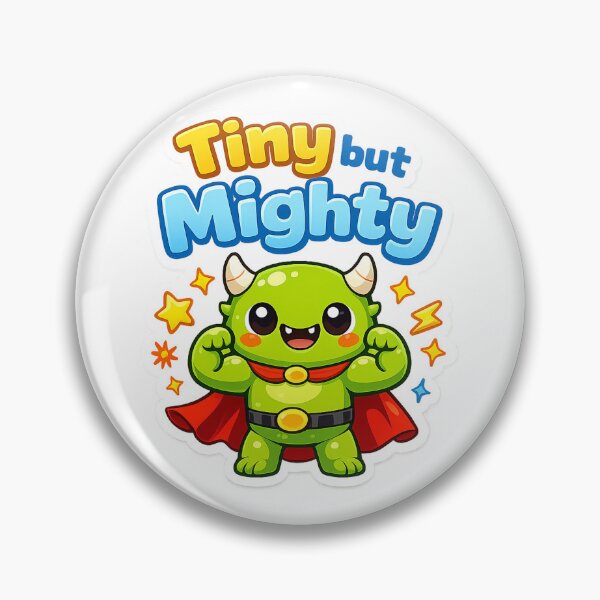 Item preview, Tiny But Mighty Cute Green Monster Superhero designed and sold by inaveed.