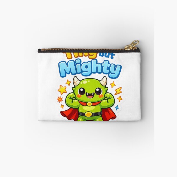 Item preview, Tiny But Mighty Cute Green Monster Superhero designed and sold by inaveed.