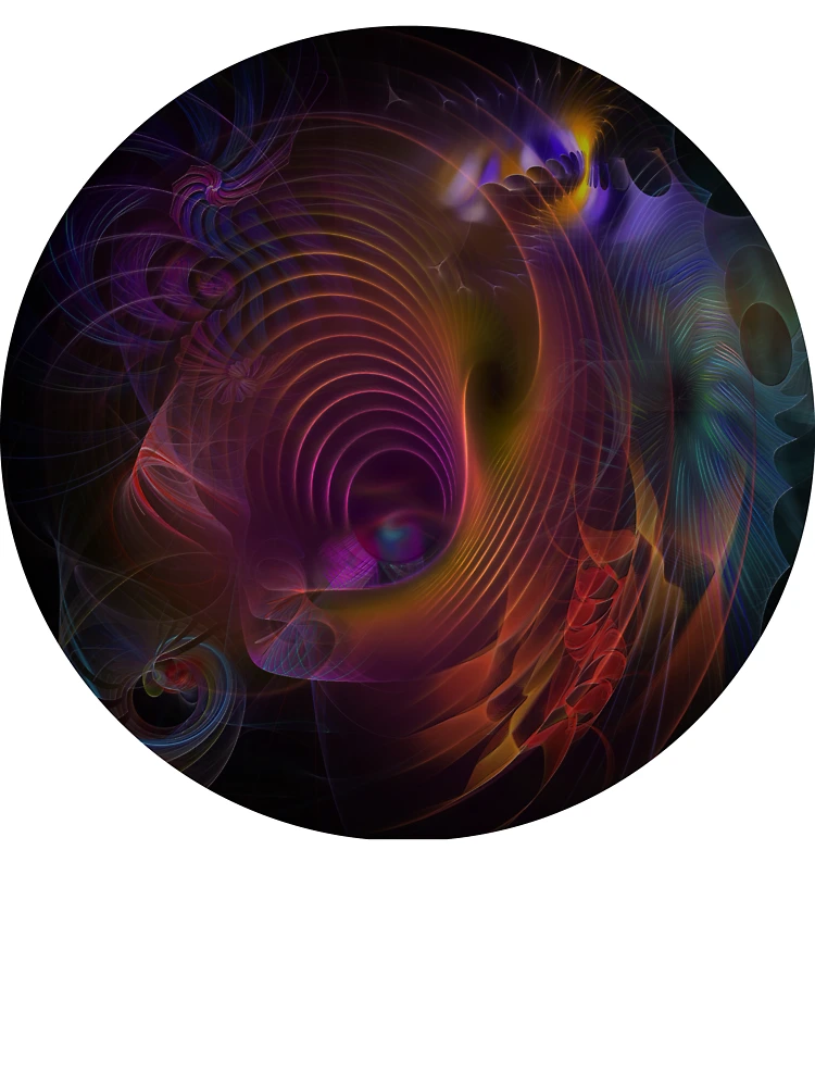 Thumbnail 7 of 7, Oversized T-Shirt, Vibrant Abstract Motion - Ripples In Time (Rectangular Version) designed and sold by studiobprints.