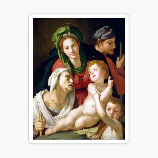 Agnolo Bronzino The Holy Family Sticker