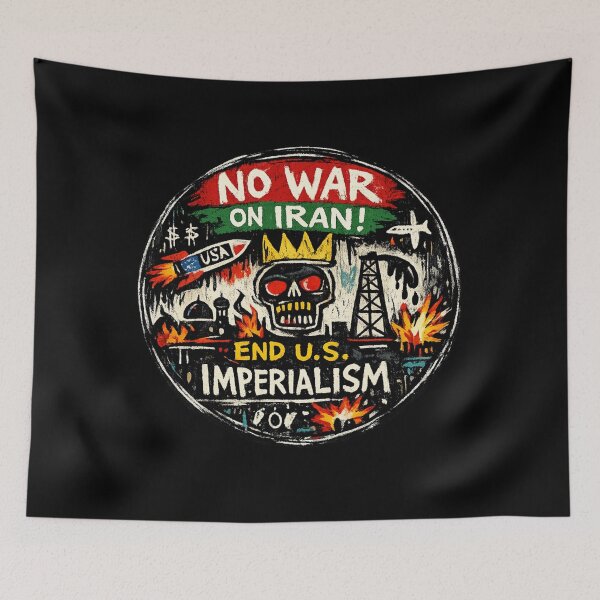 Item preview, No War on Iran! End U.S. Imperialism designed and sold by DIRTYDUNNZ.