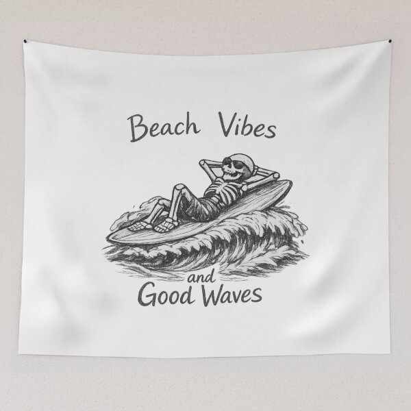 Item preview, Beach Vibes and Good Waves designed and sold by LuveraxArt.