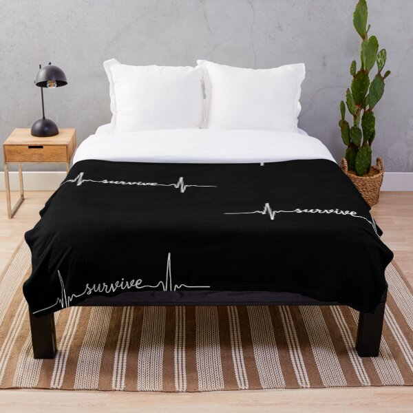 Item preview, Línea de electrocardiograma para sobrevivir a los latidos del corazón | Motivación minimalista designed and sold by MouradStudio.