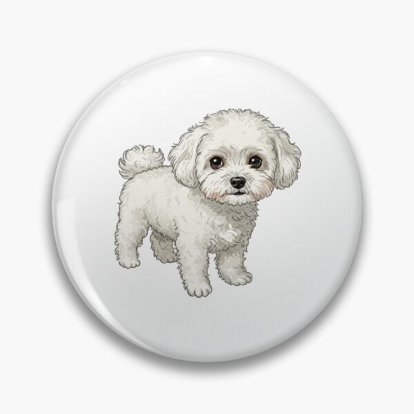 Item preview, Cute White Bichon Frise Dog   designed and sold by TeeARTHY.