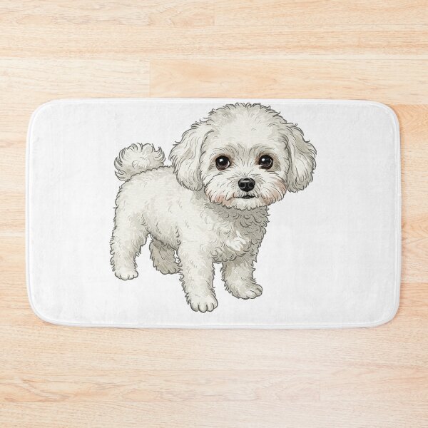 Item preview, Cute White Bichon Frise Dog   designed and sold by TeeARTHY.