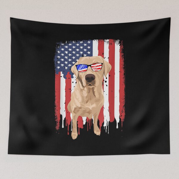 Item preview, Labrador Retriever Shirt Independence Day 4th July USA Flag designed and sold by Goleon12.