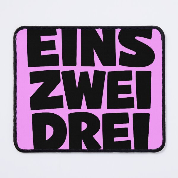Item preview, Eins Zwei Drei Bold Typography Shirt – Retro Electronic Style Text Design designed and sold by supernova-tees.