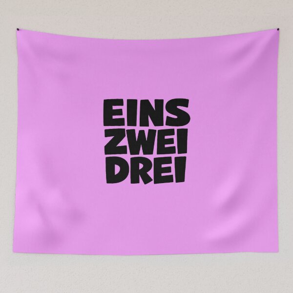 Artikelvorschau, Eins Zwei Drei Bold Typography Shirt – Textdesign im Retro-Elektronik-Stil entworfen und verkauft von supernova-tees.