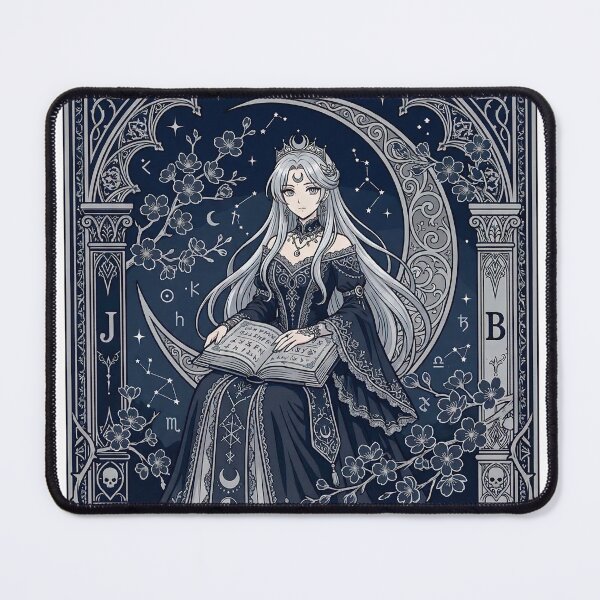 Item preview, The High Priestess — Gothic Anime Tarot Card Dark Fantasy Design designed and sold by ajsilvar89.