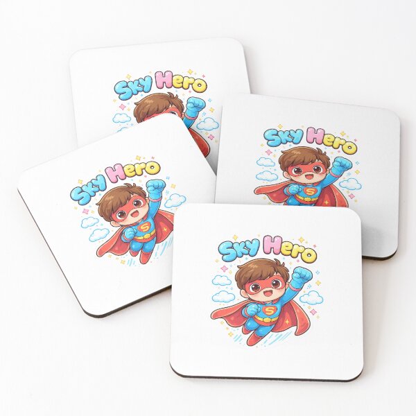 Item preview, Cute Sky Hero Super Boy - Kawaii Flying Superhero designed and sold by inaveed.