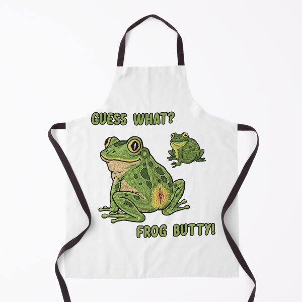 Item preview, Guess What Frog Butty Funny Green Toad Humor Art designed and sold by TeeARTHY.