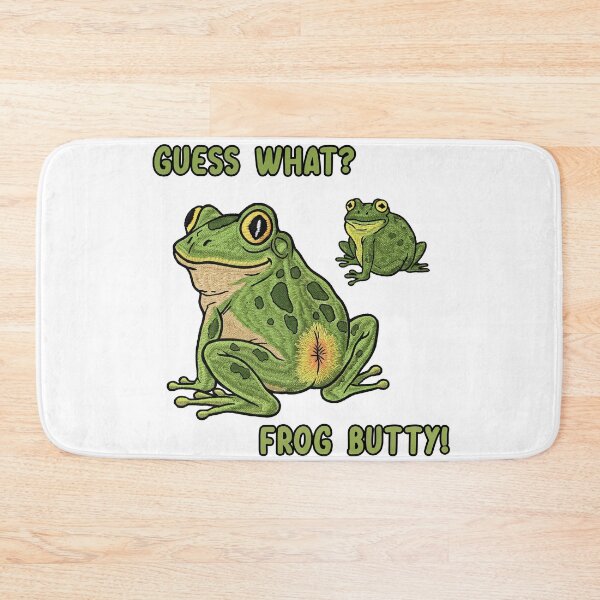 Item preview, Guess What Frog Butty Funny Green Toad Humor Art designed and sold by TeeARTHY.