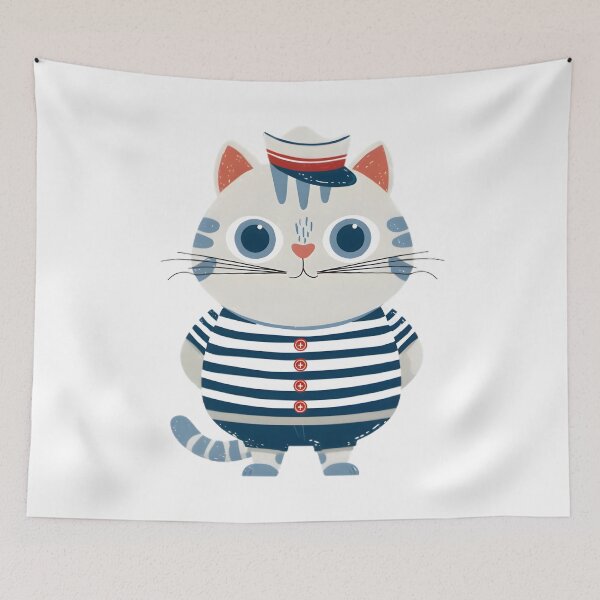 Item preview, Captain Meow of the Seas designed and sold by Retro Whimsy.