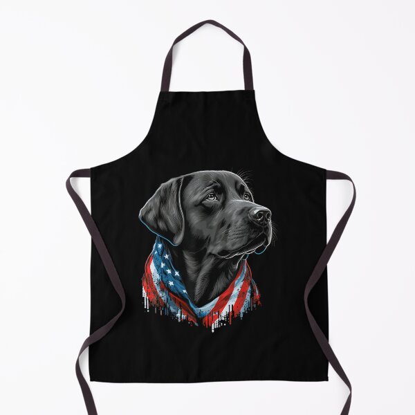 Item preview, USA 4th of July Black Patriotic American Labrador Retriever designed and sold by Goleon12.
