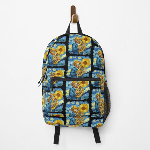 Item preview, Starry Night Van Gogh Playing Tuba Fine Art Parody designed and sold by TeeARTHY.