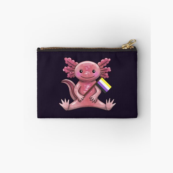 Item preview, Enby Pride Axolotl designed and sold by Art by Veya.