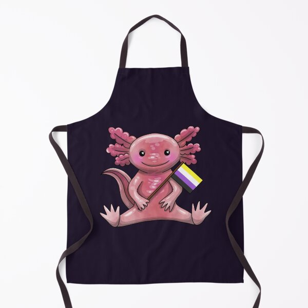Item preview, Enby Pride Axolotl designed and sold by Art by Veya.