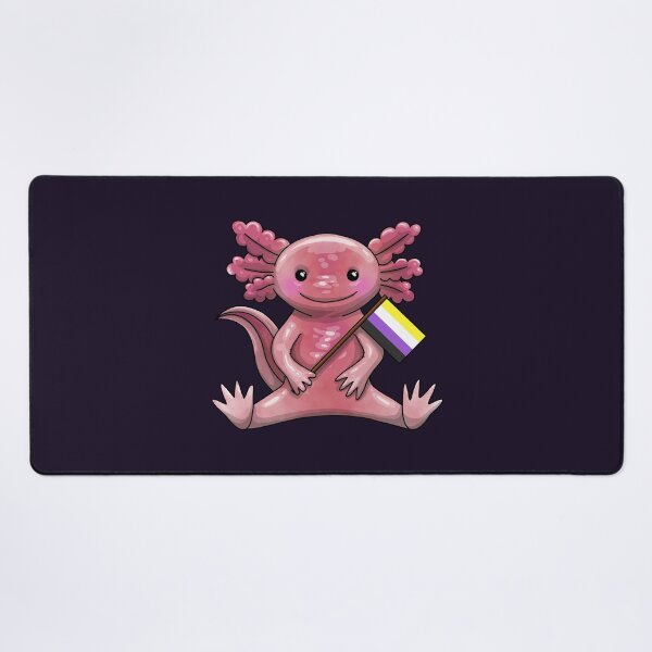 Item preview, Enby Pride Axolotl designed and sold by Art by Veya.