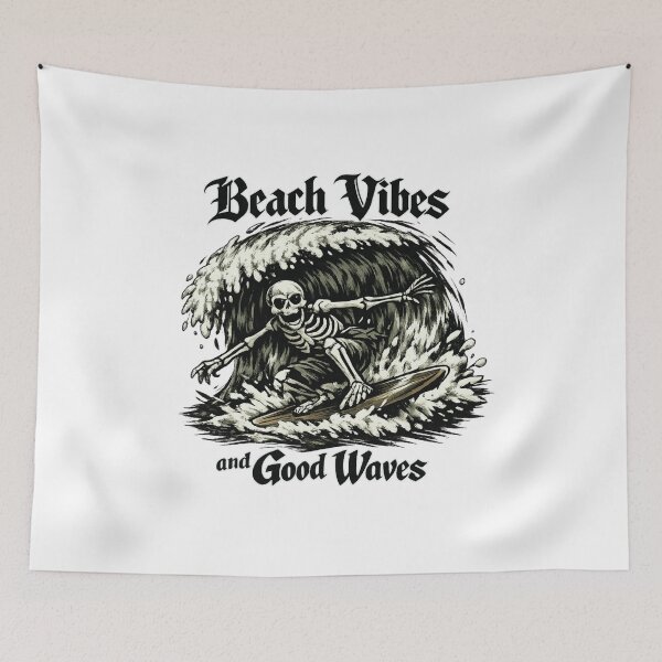 Item preview, Beach Vibes and Good Waves designed and sold by LuveraxArt.