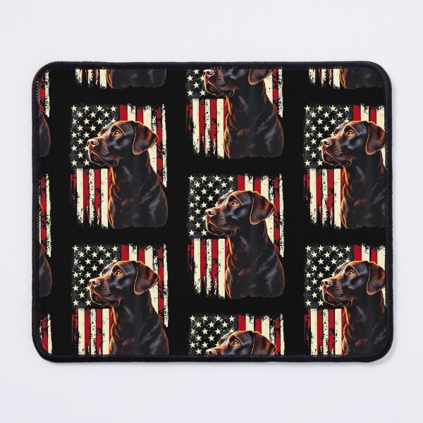 Item preview, 4th July American Flag Patriotic Chocolate Labrador Lover designed and sold by Goleon12.