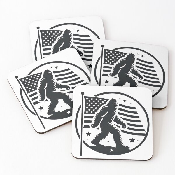 Item preview, Copy of Bigfoot with American Flag – Patriotic Sasquatch Design designed and sold by PaulaDesignCo.
