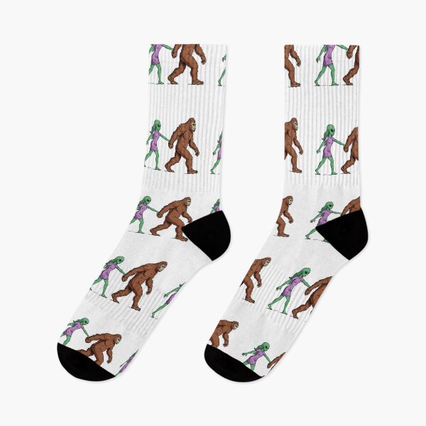 Item preview, Alien Woman and Bigfoot designed and sold by TeeARTHY.