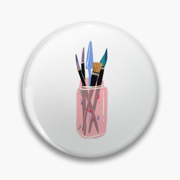 Item preview, Paint brushes pot artwork designed and sold by emberbliss.