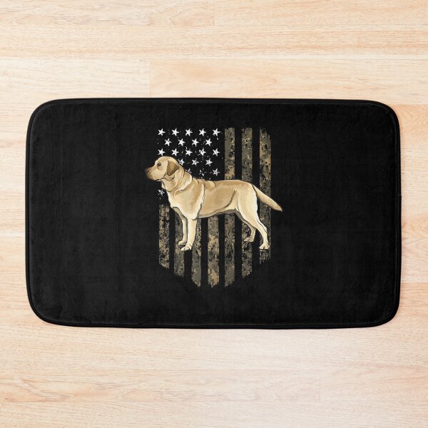 Item preview, Camo American Flag Yellow Labrador Retriever 4th of July USA designed and sold by Goleon12.
