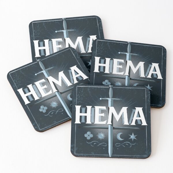 Item preview, HEMA Medieval Sword Emblem – Blue Graffiti Style Design designed and sold by Sklines Art | Mrz Danelli.
