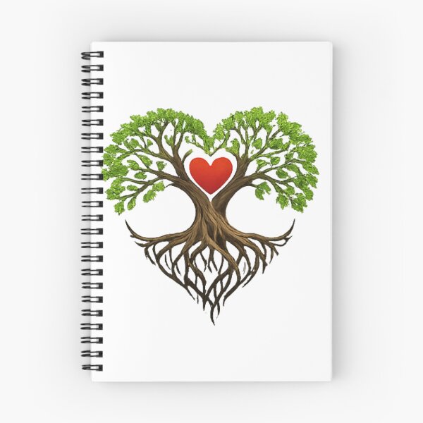Item preview, Tree of Life Heart – Love Nature Roots Spiritual Design designed and sold by bloomandbeads.eu.