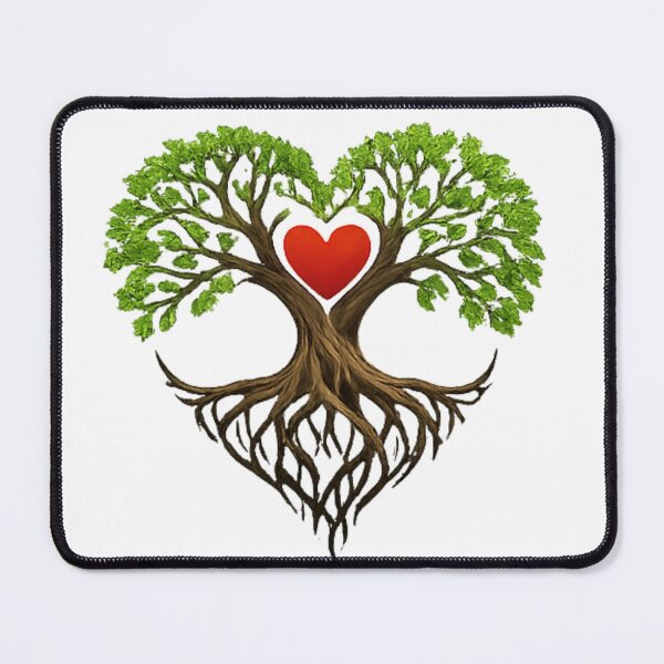 Item preview, Tree of Life Heart – Love Nature Roots Spiritual Design designed and sold by bloomandbeads.eu.