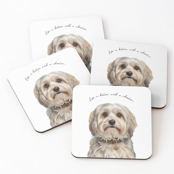 Item preview, La vida es mejor con un Wheaten Terrier. designed and sold by The Artful Paw.