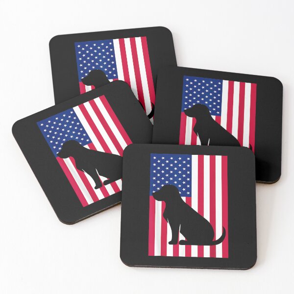 Item preview, Black Lab Labrador Retriver Patriotic USA Flag for Women Kids Men designed and sold by Goleon12.