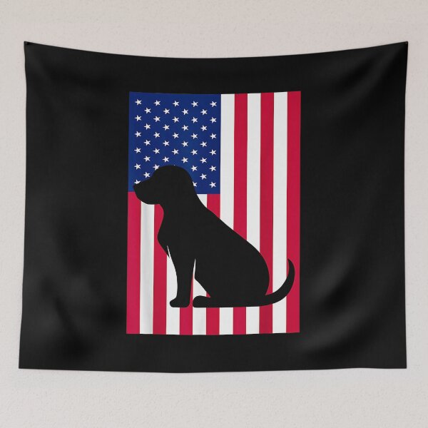 Item preview, Black Lab Labrador Retriver Patriotic USA Flag for Women Kids Men designed and sold by Goleon12.