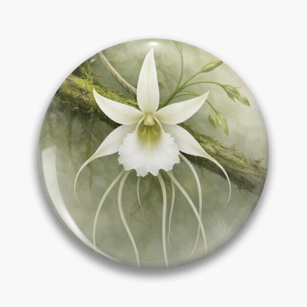 Item preview, Ghost Orchid Mystery – Rare Ethereal Bloom Circle Design designed and sold by TheJoyfulPen.