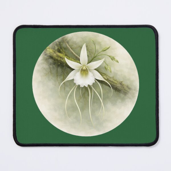 Item preview, Ghost Orchid Mystery – Rare Ethereal Bloom Circle Design designed and sold by TheJoyfulPen.