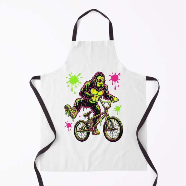 Item preview, Neon Bigfoot BMX Street Art – Retro Graffiti Sasquatch with Sunglasses | Vaporwave splash design designed and sold by SoftInk Studio.